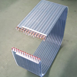 Penyejuk udara 1.9MPa Dingin / Air Panas Sistem Aluminium Fin Tembaga Tabung Heat Exchanger