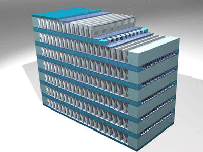 Compact internal bersirip consturction Brazed Plat Aluminium Radiator