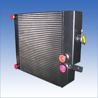 Tugas berat Hydraulic Oil Heat Exchanger Lempeng Fin Untuk Excavator Dengan Fan