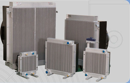 Ringan Aluminium Hydraulic Oil Cooler Dengan Fan, minyak Aluminium pendingin