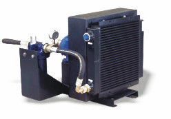 Piring Fin Aluminium Air Oil Cooler, Hydraulic Oil Heat Exchanger DC12V / DC24V
