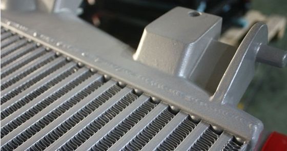 Aluminium Plat Dan Fin Heat Exchanger Oil Air Cooler Hidrolik Sistem Heavy Truck
