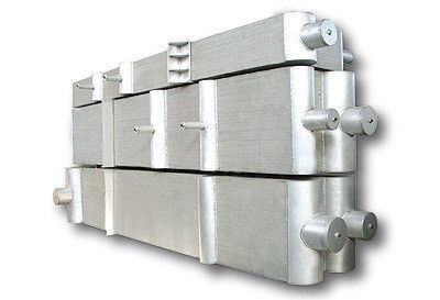 Brazing Plat Aluminium Pabrik Pemisahan Fin Heat Exchanger Untuk Air