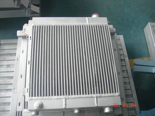Piring-sirip gabungan penukar panas radiator, pendingin udara minyak untuk sekrup kompresor udara