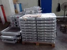 Aluminium Air Compressor Heat Exchanger / Gabungan Oil-Air Cooler / Vacuum pemateri