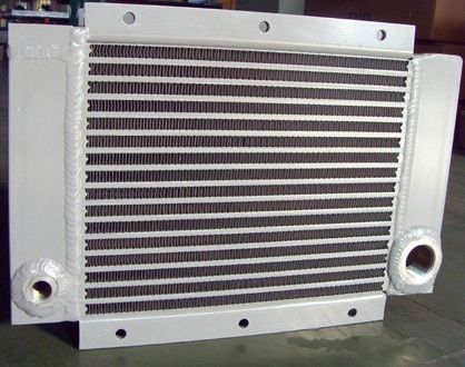 Aluminium Plat Fin Air Compressor Heat Exchanger Vacuum Brazed Sistem Pendingin