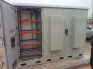Kabinet Telecom luar Dengan AC / DC Air Conditioner, Heat Exchanger atau TEC Air Conditioner