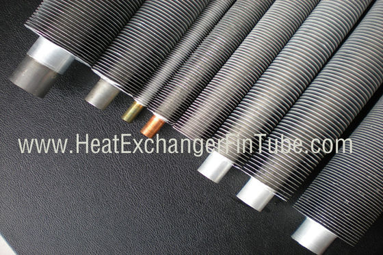 B338 Gr.  2 SMLS Titanium Tube, Spiral Aluminium Extruded Fin 1.245mmWT Tabung