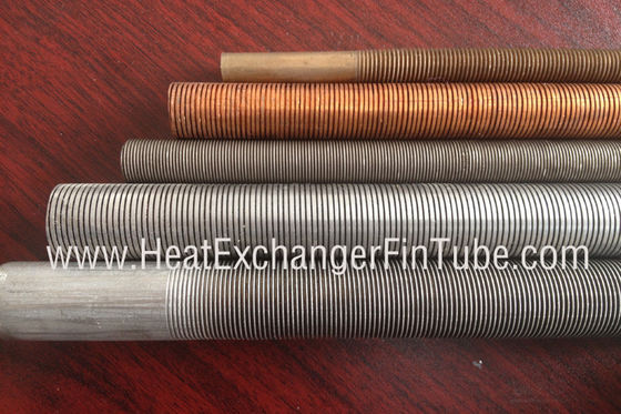 Gr 1/2/16/26 SMLS Titanium Integral tabung Rendah bersirip, 30FPI / 36FPI / 43FPI