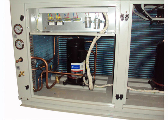 Luar ruangan Air Cooled Scroll Compressor Kondensasi Satuan Menyalurkan Split Air Conditioner
