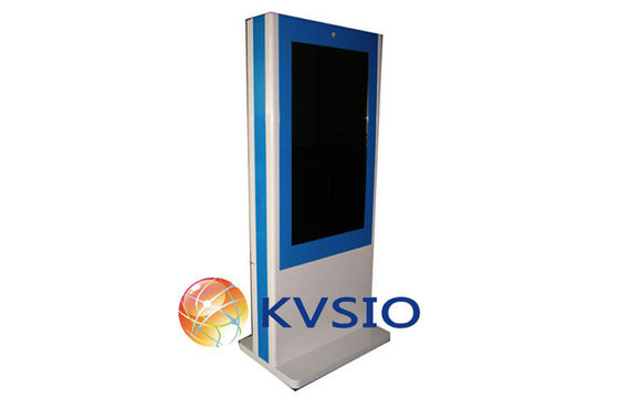 Luar ruangan Floor Standing Touch Screen Kios Iklan LCD Display berdiri