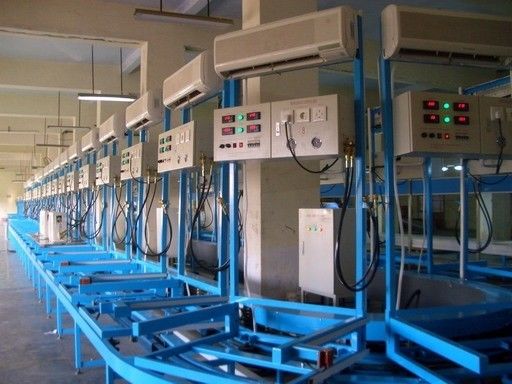 Jendela AC Elektronik Otomatis Rangkaian Lini Lantai Jenis AC Performance Testing System