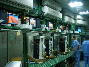 Jendela AC Elektronik Otomatis Rangkaian Lini Lantai Jenis AC Performance Testing System